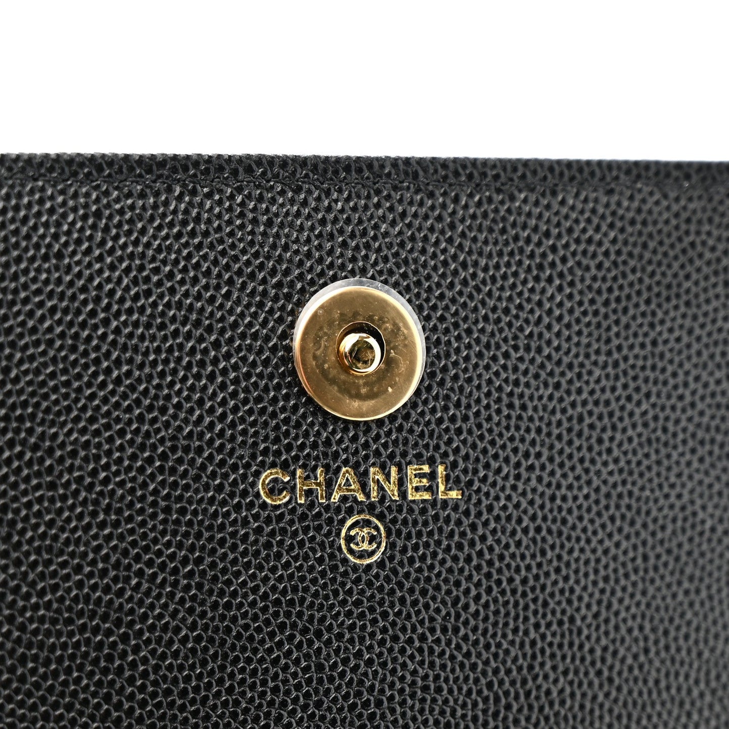 Caviar Quilted Pocket Twins Clutch With Chain Black