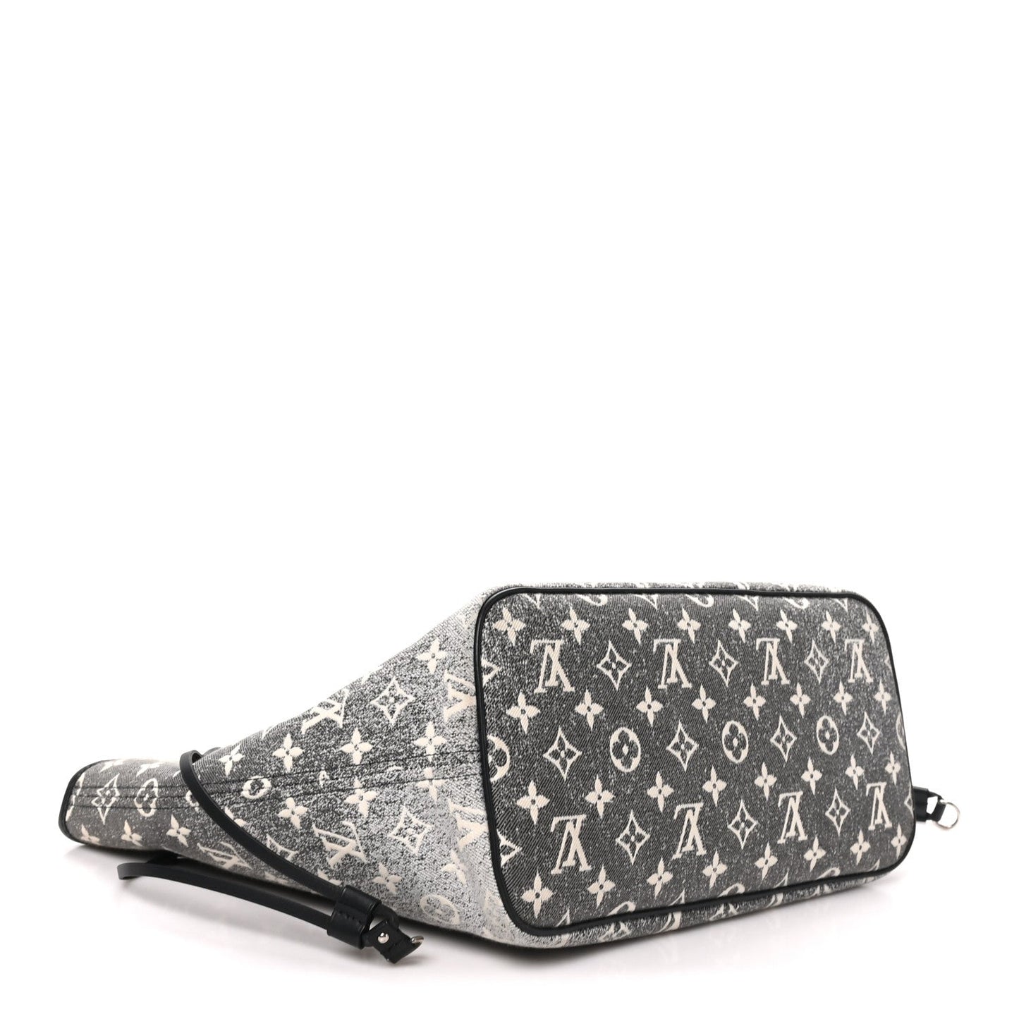 Denim Monogram Jacquard Neverfull MM Grey