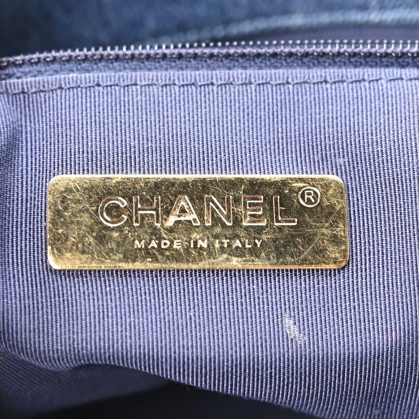 Denim Quilted Medium Chanel 19 Flap Blue