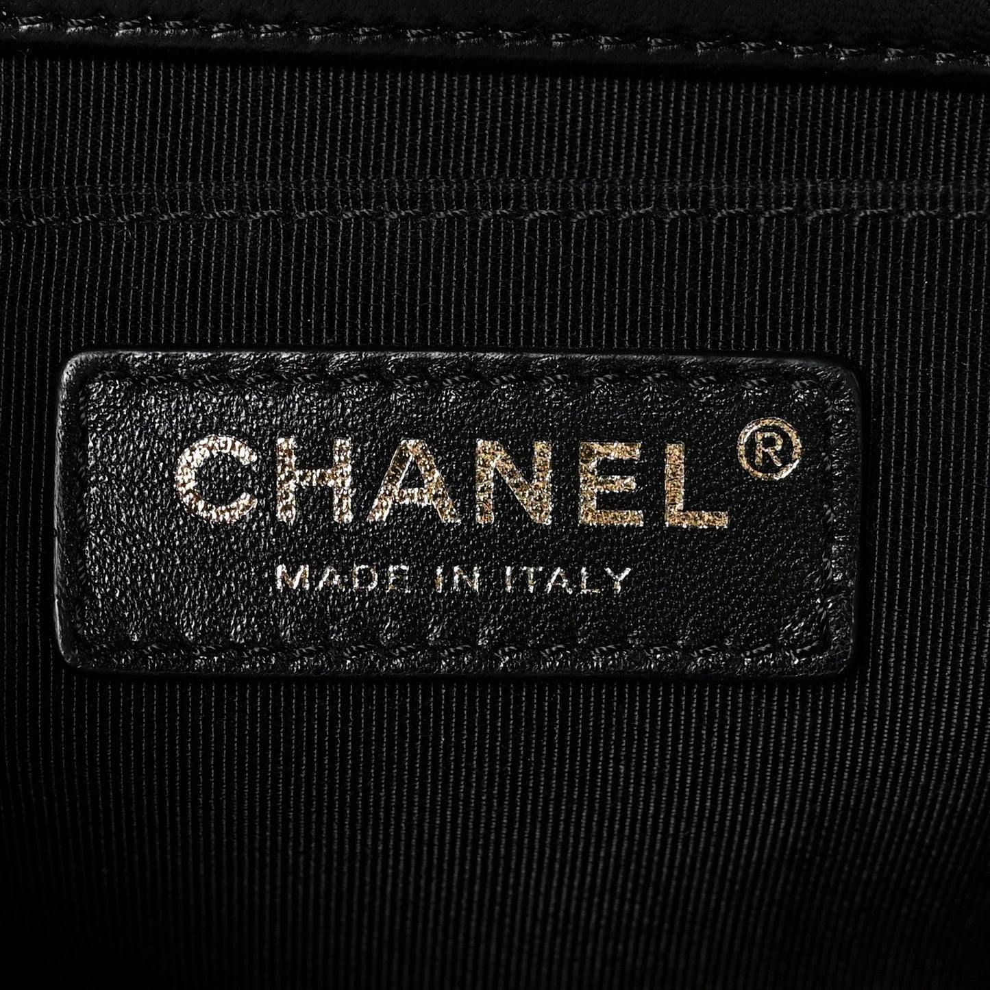 Lambskin Quilted Medium Boy Flap Black