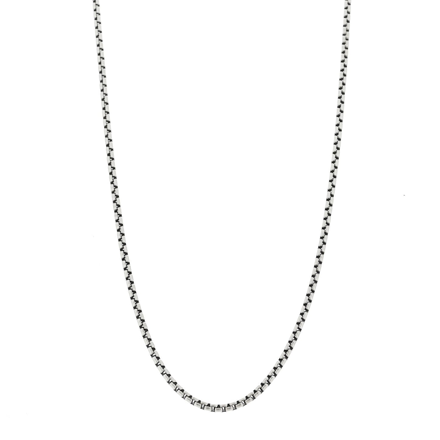 Sterling Silver 2.7mm Box Chain Necklace 20"