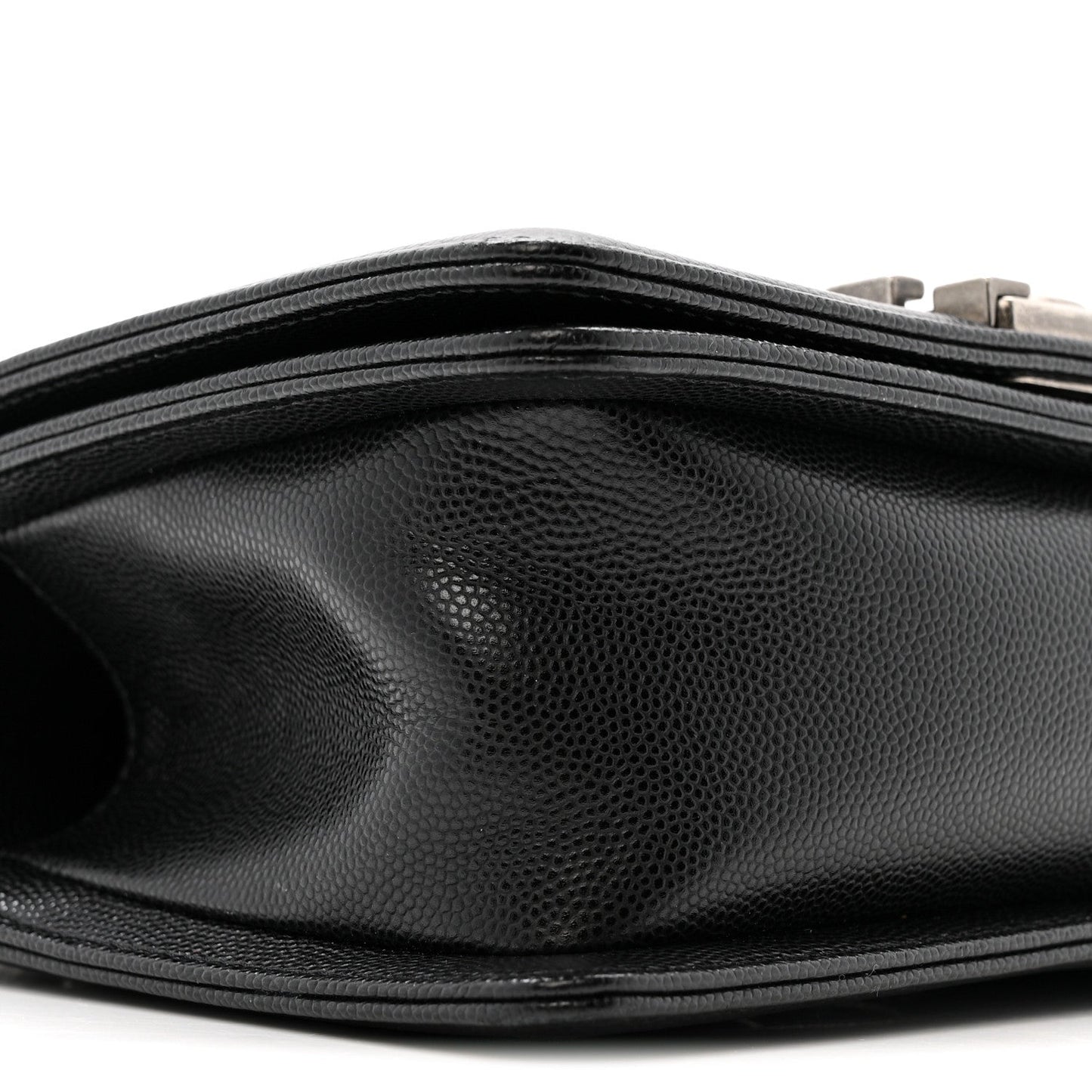 Caviar Quilted Small Boy Flap Black