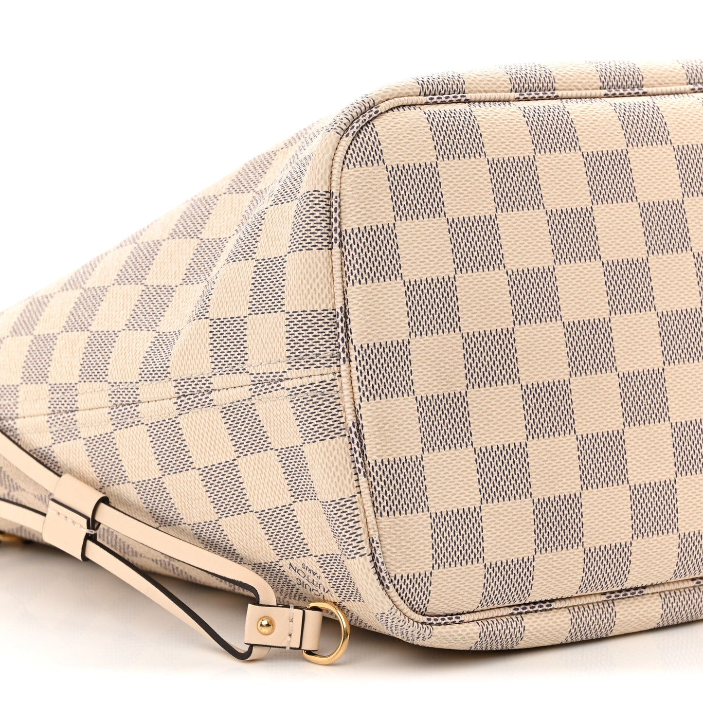 Damier Azur Braided Neverfull MM Pink