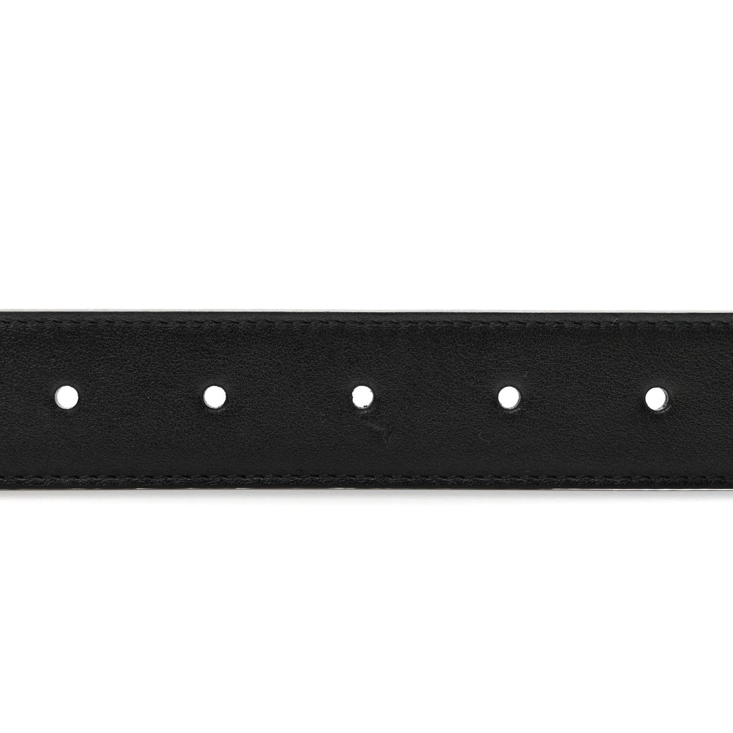 GG Supreme Monogram Plutone Calfskin Palladium Double G Reversible 30mm Belt 70 28 Black