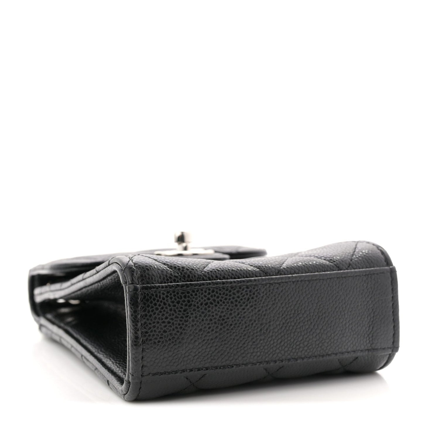 Caviar Quilted Classic Phone Holder Black