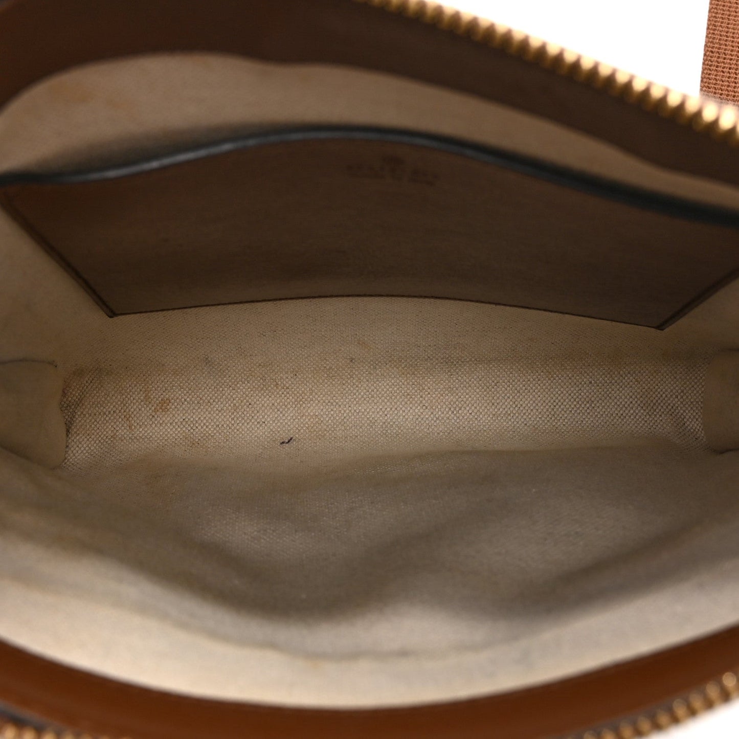 GG Supreme Monogram Azalea Calfskin Retro Interlocking G Flat Messenger Bag Beige Ebony Brown Sugar