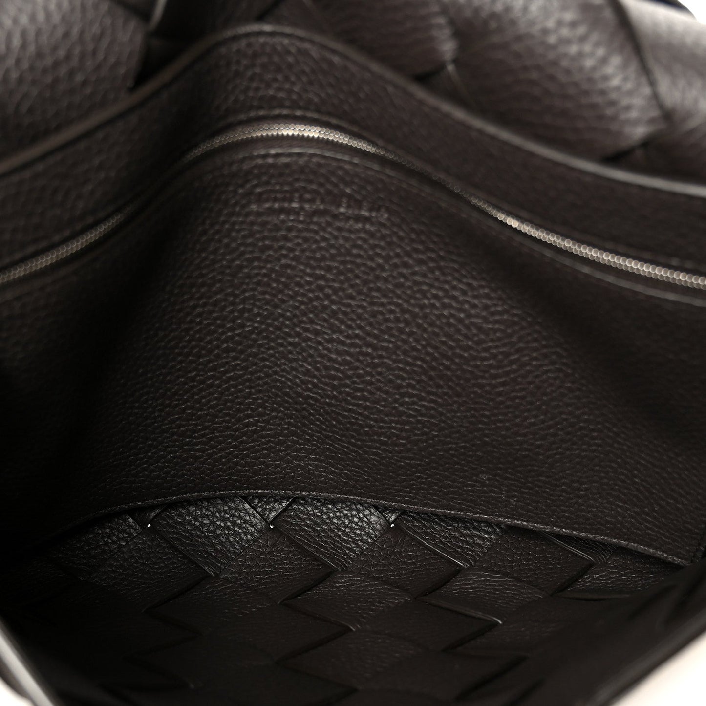 Grained Calfskin Intreccio Large Diago Crossbody Bag Fondant