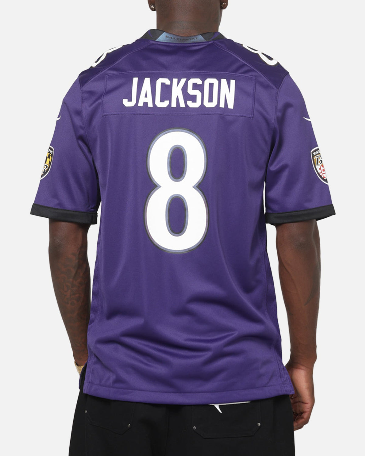Nike Baltimore Ravens Lamar Jackson #8 Home Game NFL Jersey New Orchid
