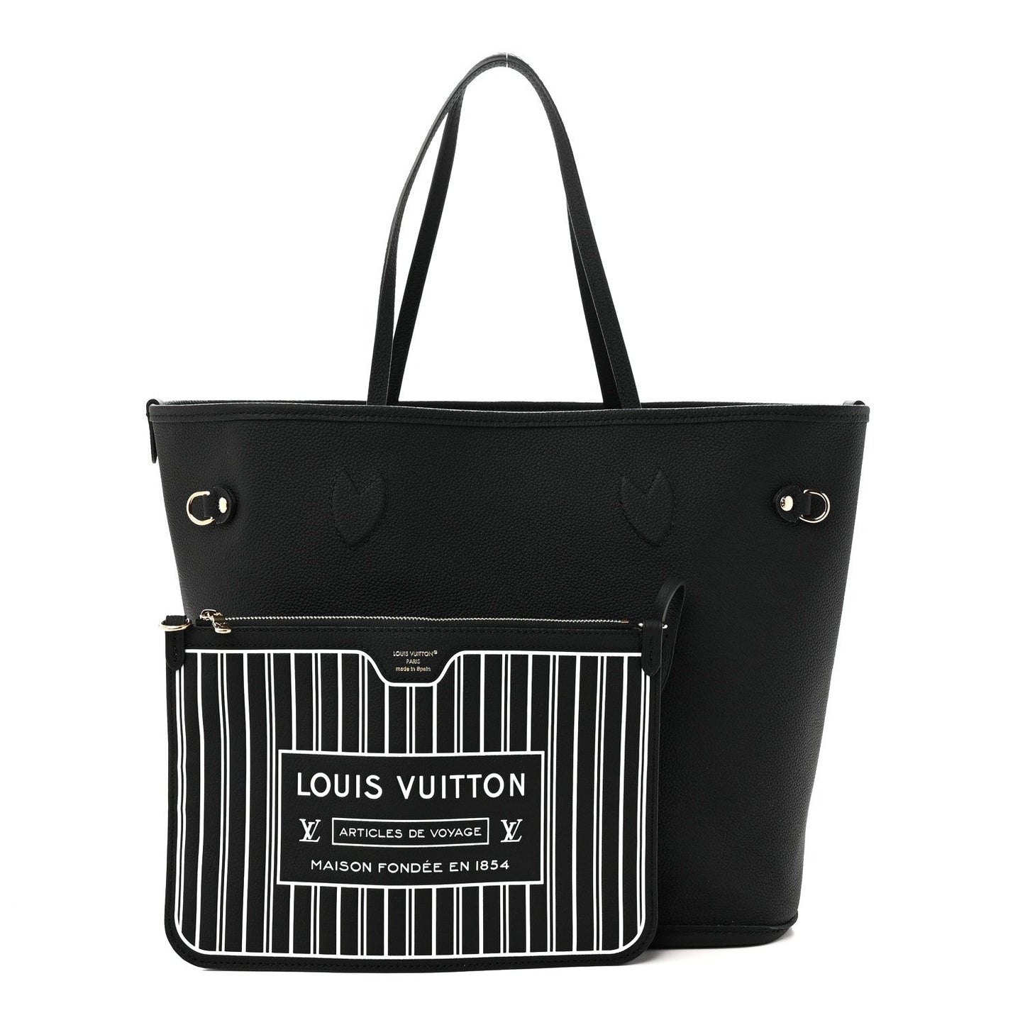 Monogram Calfskin Neo Neverfull Inside Out MM Black