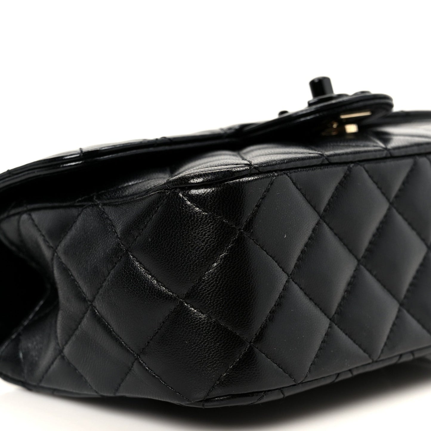 Lambskin Quilted Small Coco Pop Top Handle Flap So Black