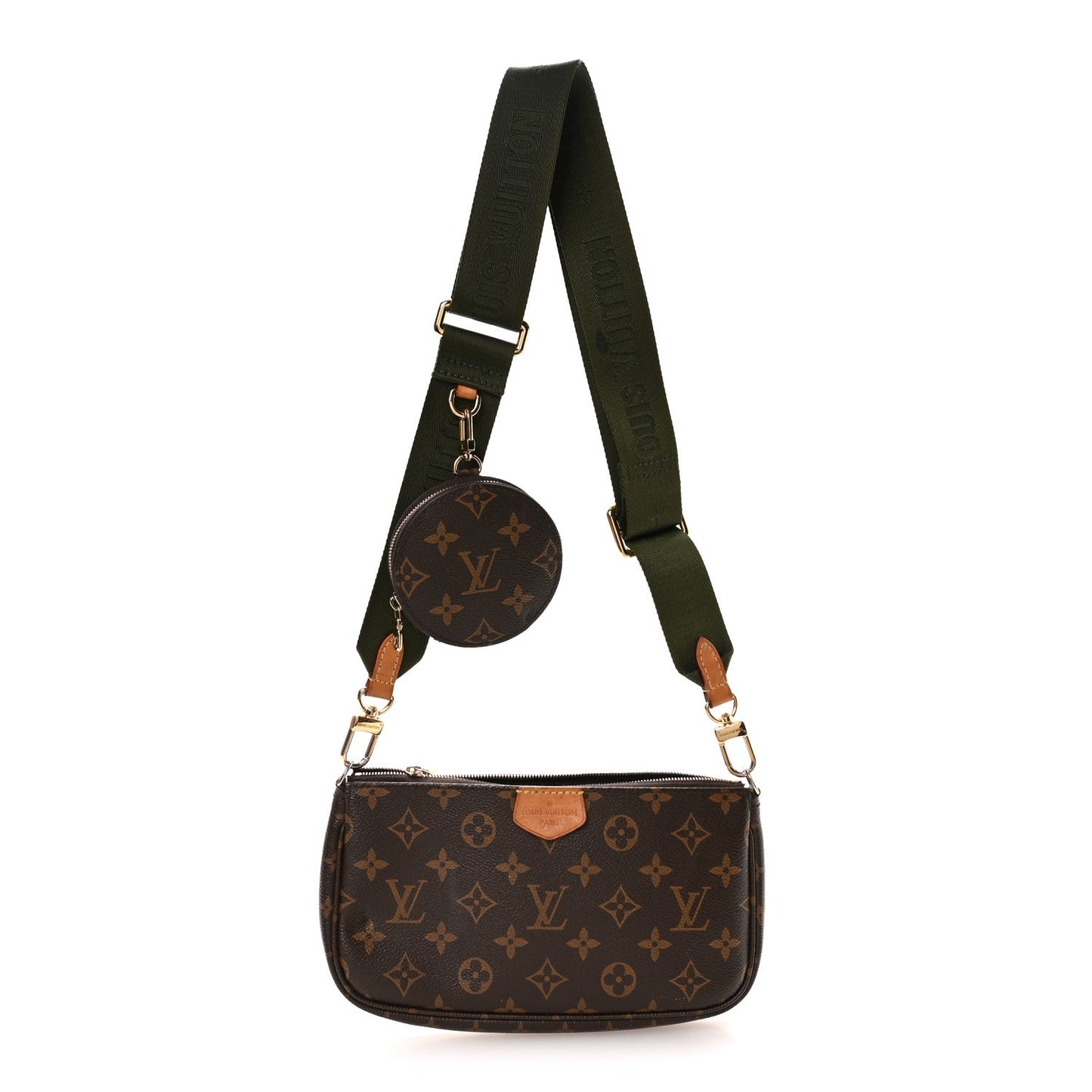 Monogram Multi Pochette Accessories Large Pochette  Kaki
