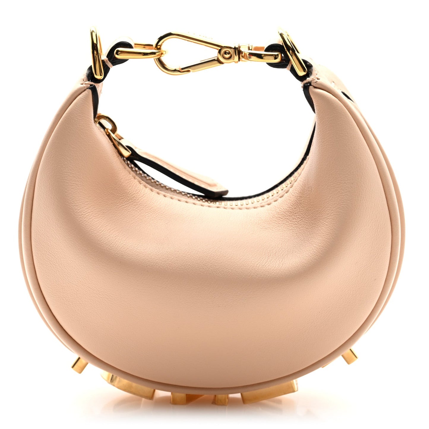Vitello Grace Matte Nano Fendigraphy Hobo Charm Light Rose