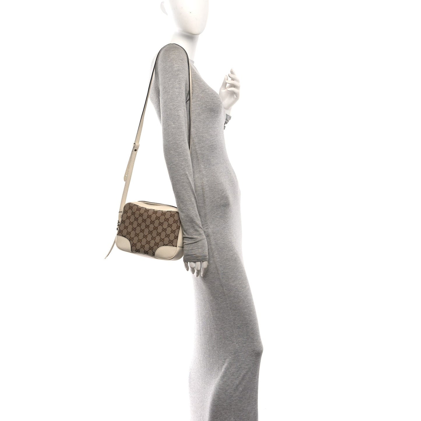 Monogram Dollar Calfskin Mini Bree Messenger Bag Beige Ebony Avoire