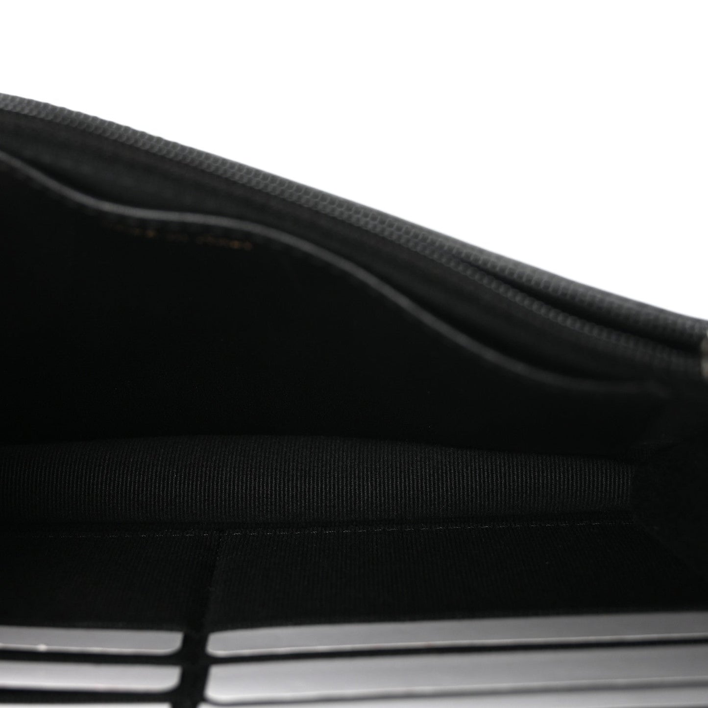 Lambskin Quilted Trendy CC Wallet On Chain WOC Black