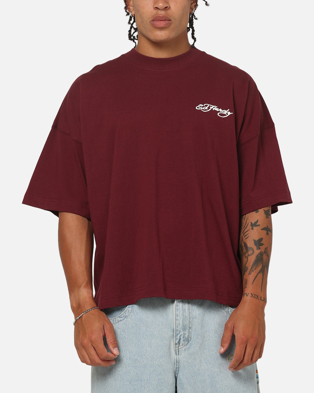 Ed Hardy Fade T-Shirt Wine