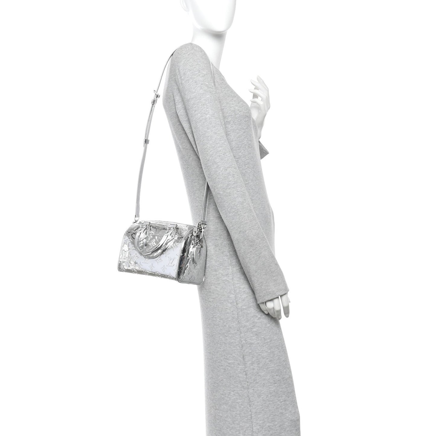 Monogram Miroir Speedy Bandouliere 20 Silver