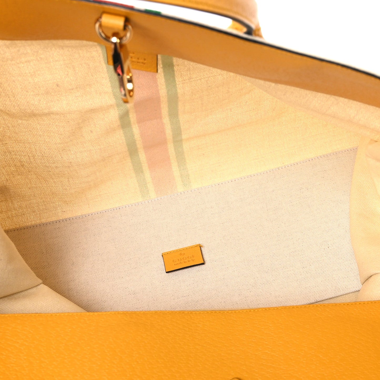 Linen Heavy Canvas Textured Dollar Calfskin Web Large Retro Interlocking G Foldable Tote Light Beige
