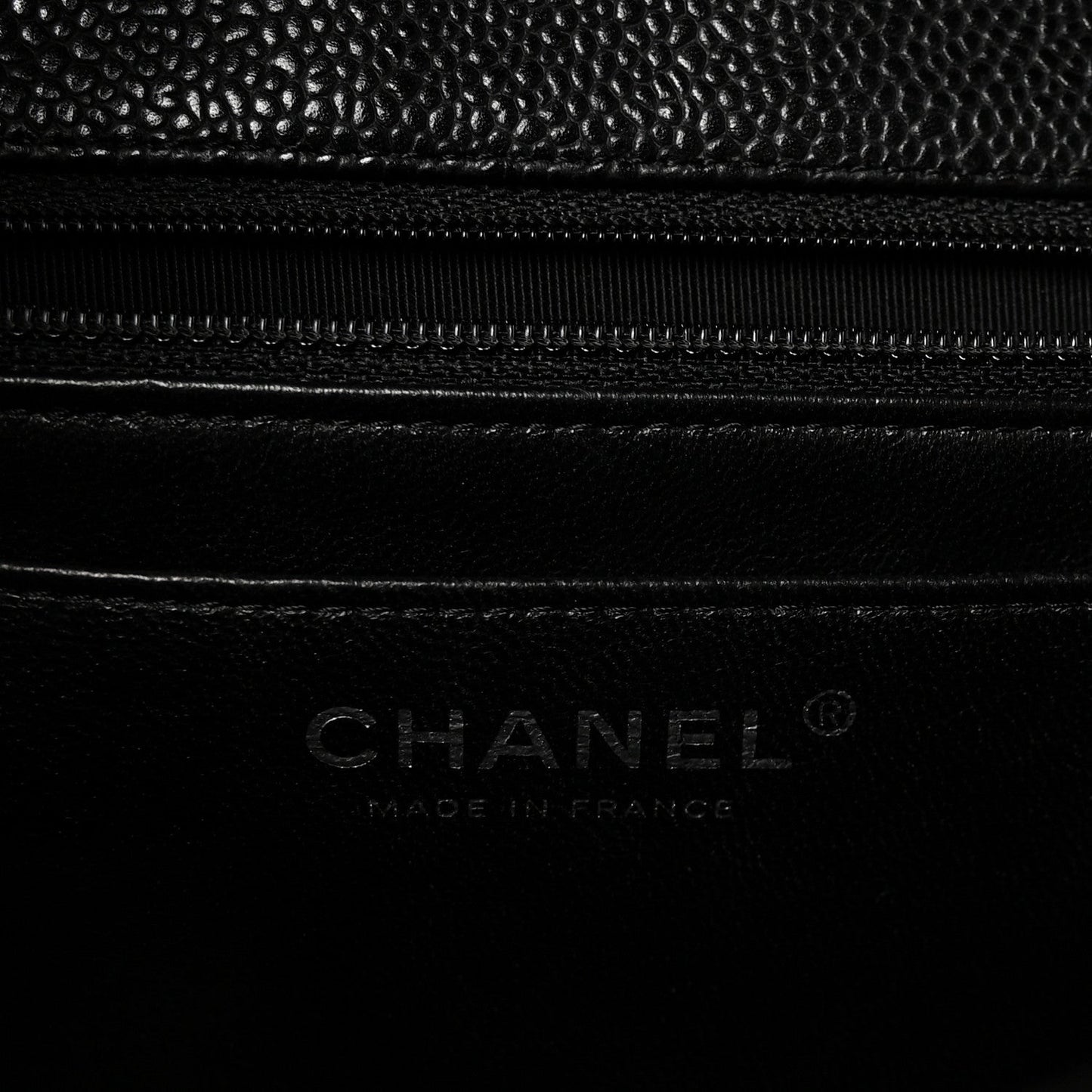 Caviar Quilted Jumbo Single Flap Black