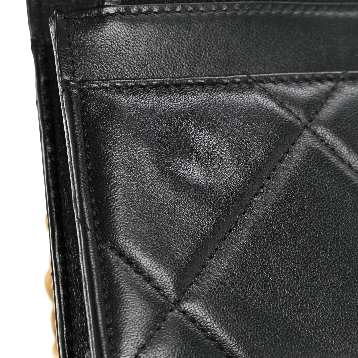 Lambskin Quilted Chanel 19 Wallet On Chain WOC Black