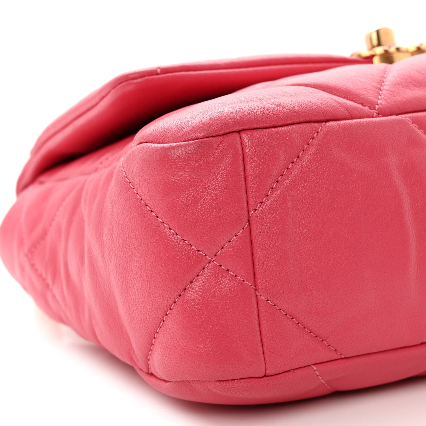 Lambskin Quilted Medium Chanel 19 Flap Light Pink