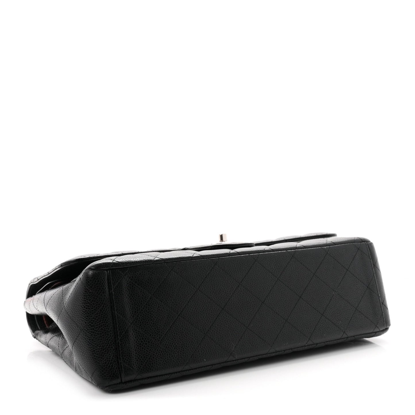 Caviar Quilted Maxi Double Flap Black