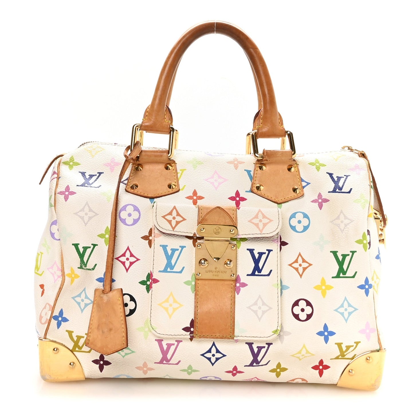 Monogram Multicolor Speedy 30 White