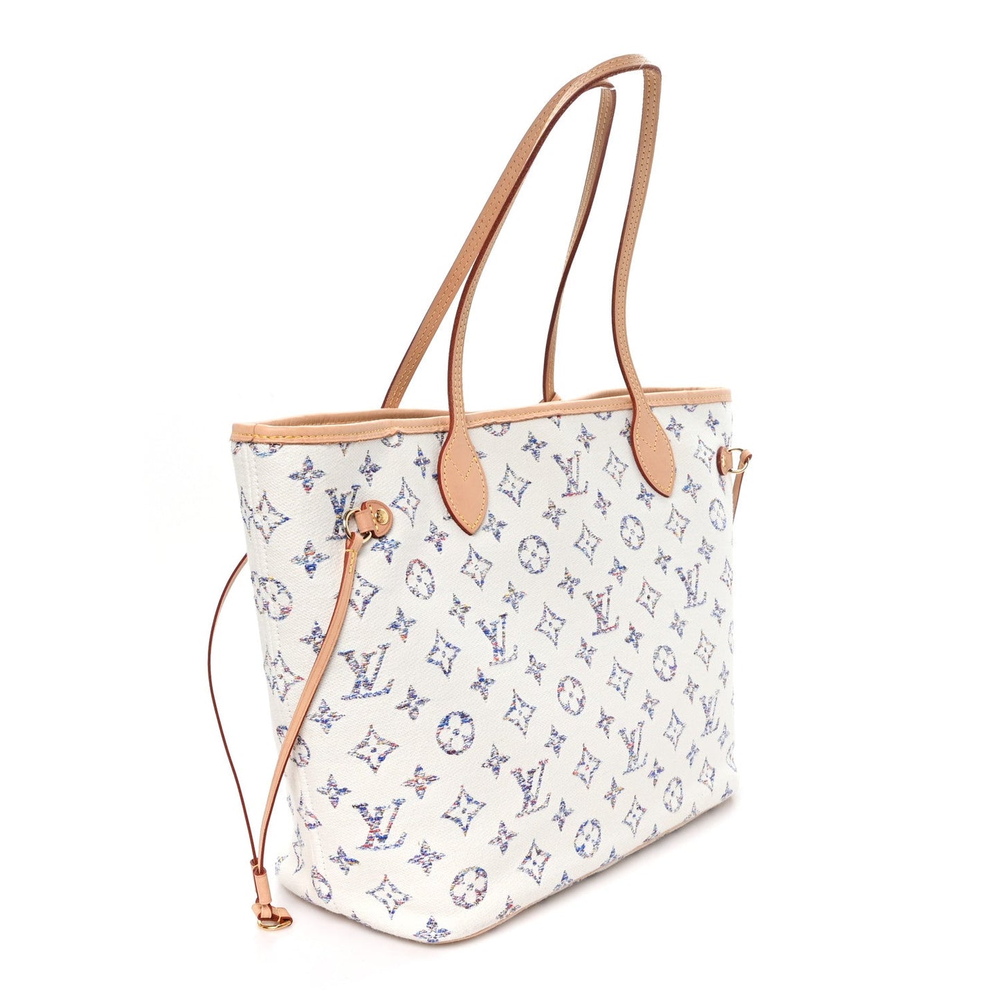 Monogram Jacquard Neverfull MM Multicolor Beige