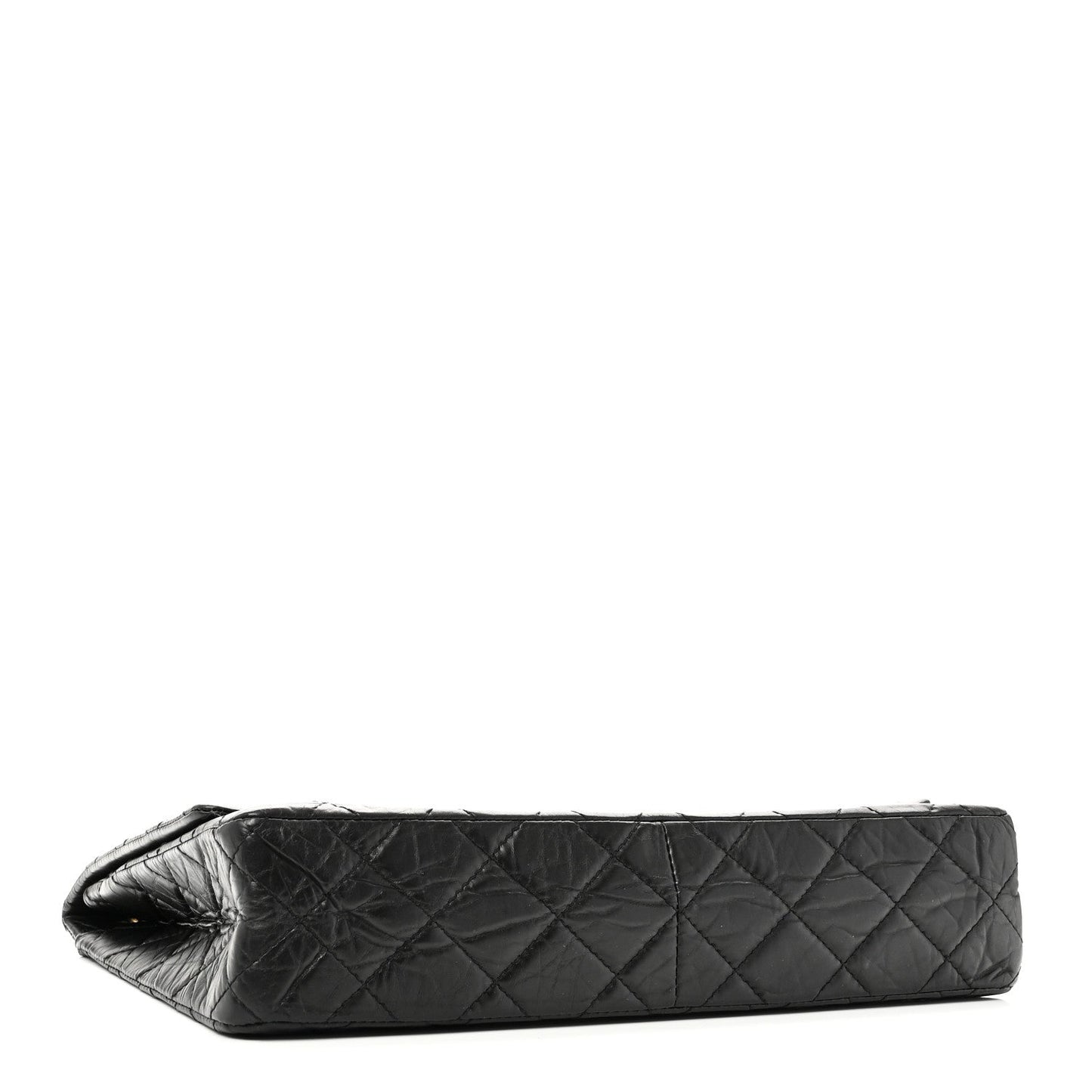 Aged Calfskin Quilted 2.55 Reissue 228 Flap Black
