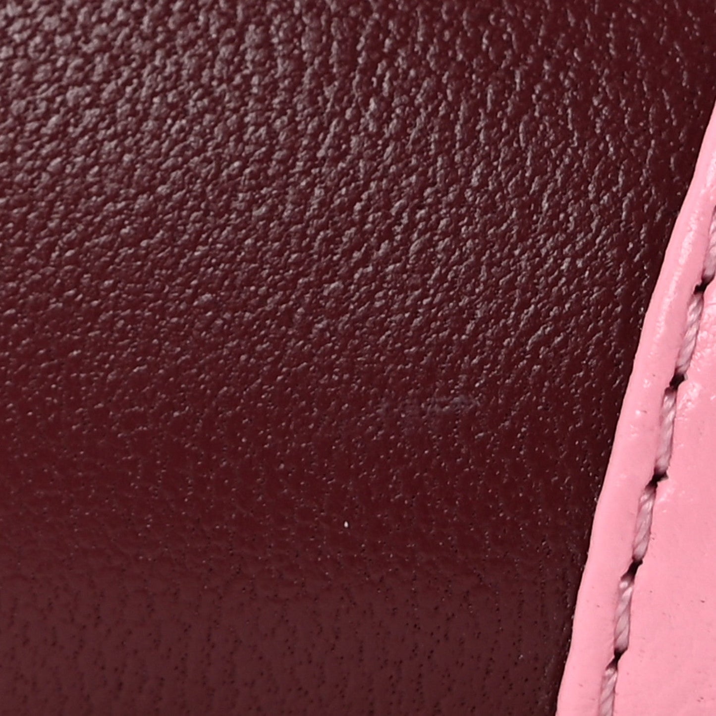 Lambskin Cap Toe CC Ballerina Flats 36 Burgundy Pink