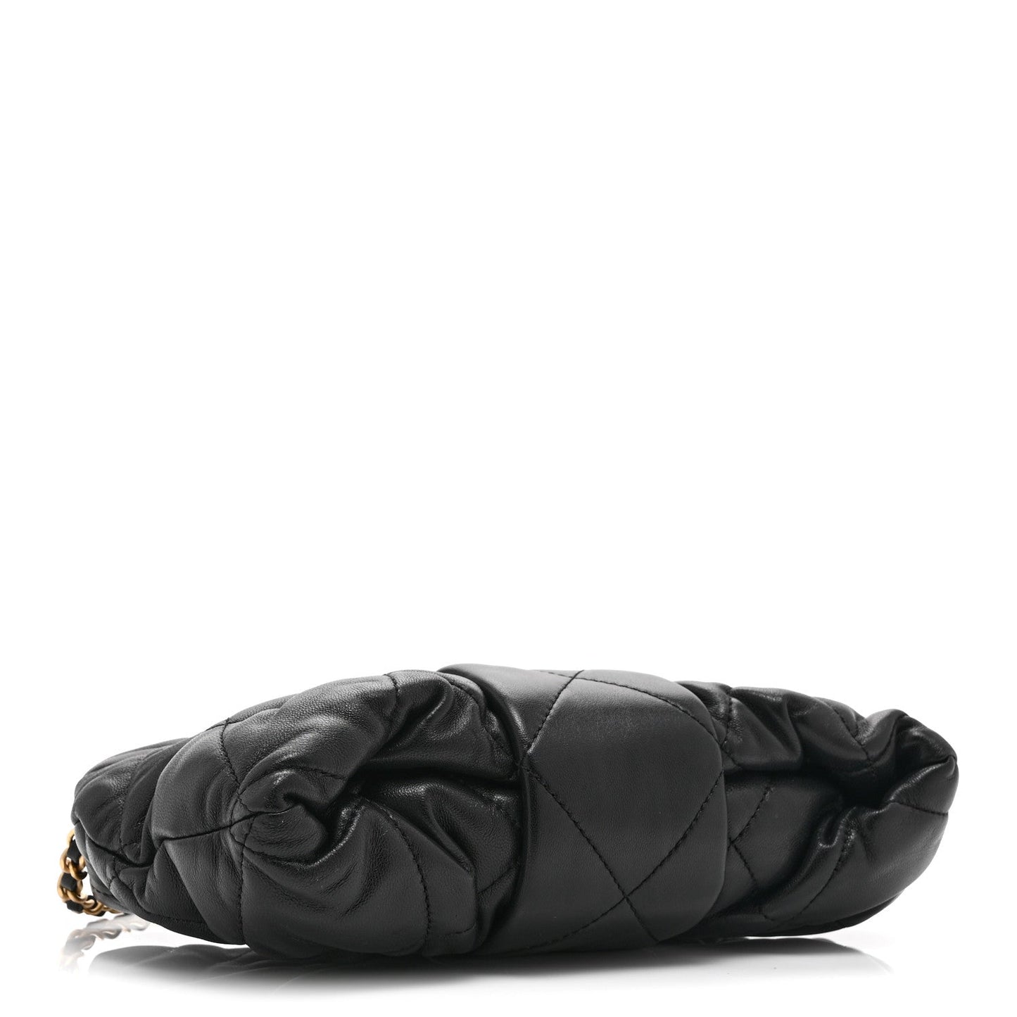 Lambskin Quilted Mini Bow Bag Black