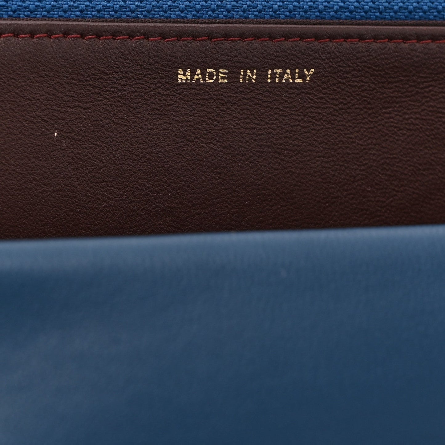 Lambskin Quilted Trendy CC Wallet On Chain WOC Blue