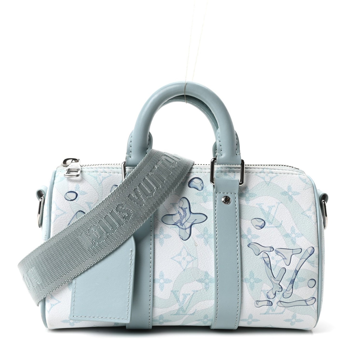 Monogram Aquagarden Keepall Bandouliere 25 Crystal Blue