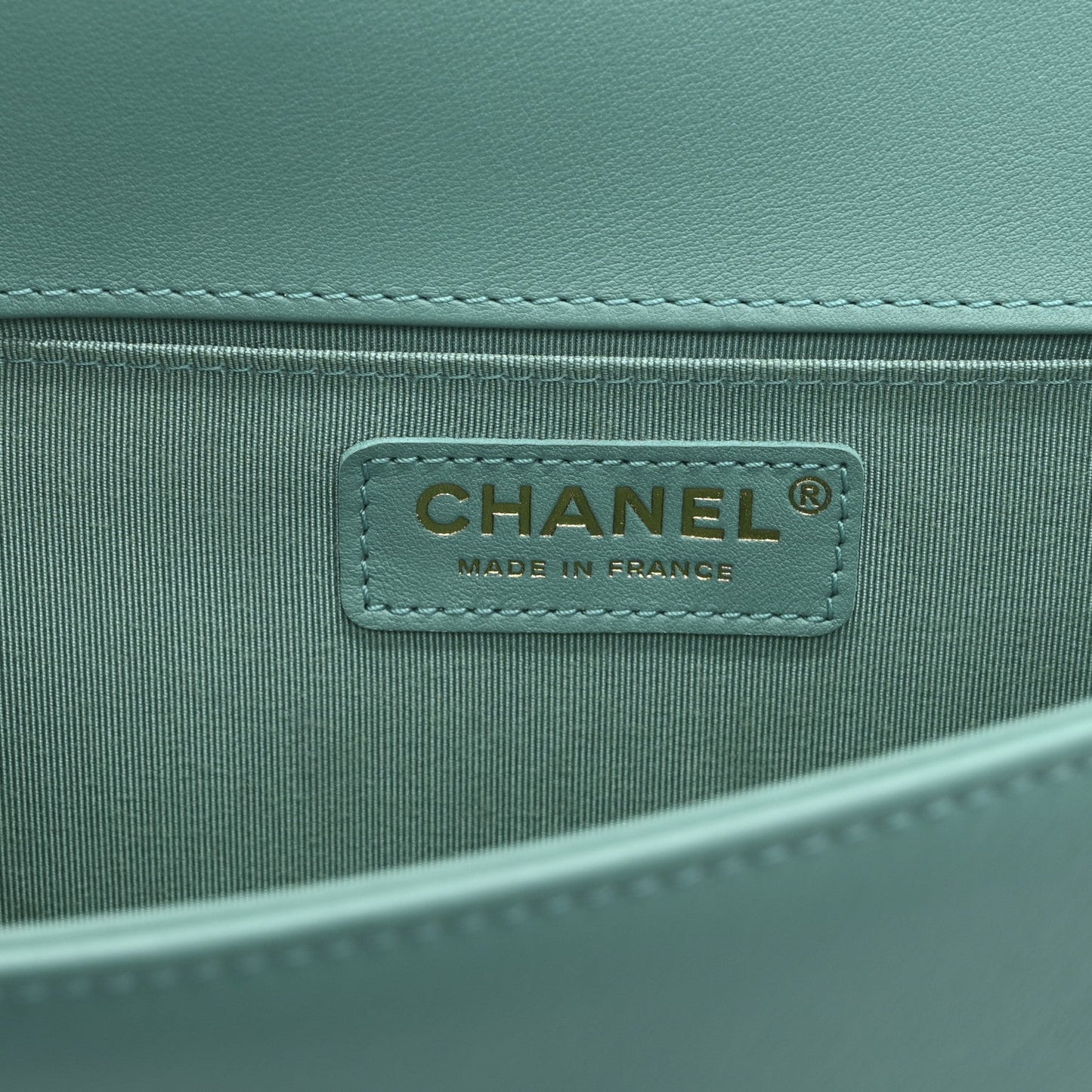 Lambskin Quilted Medium Boy Flap Green
