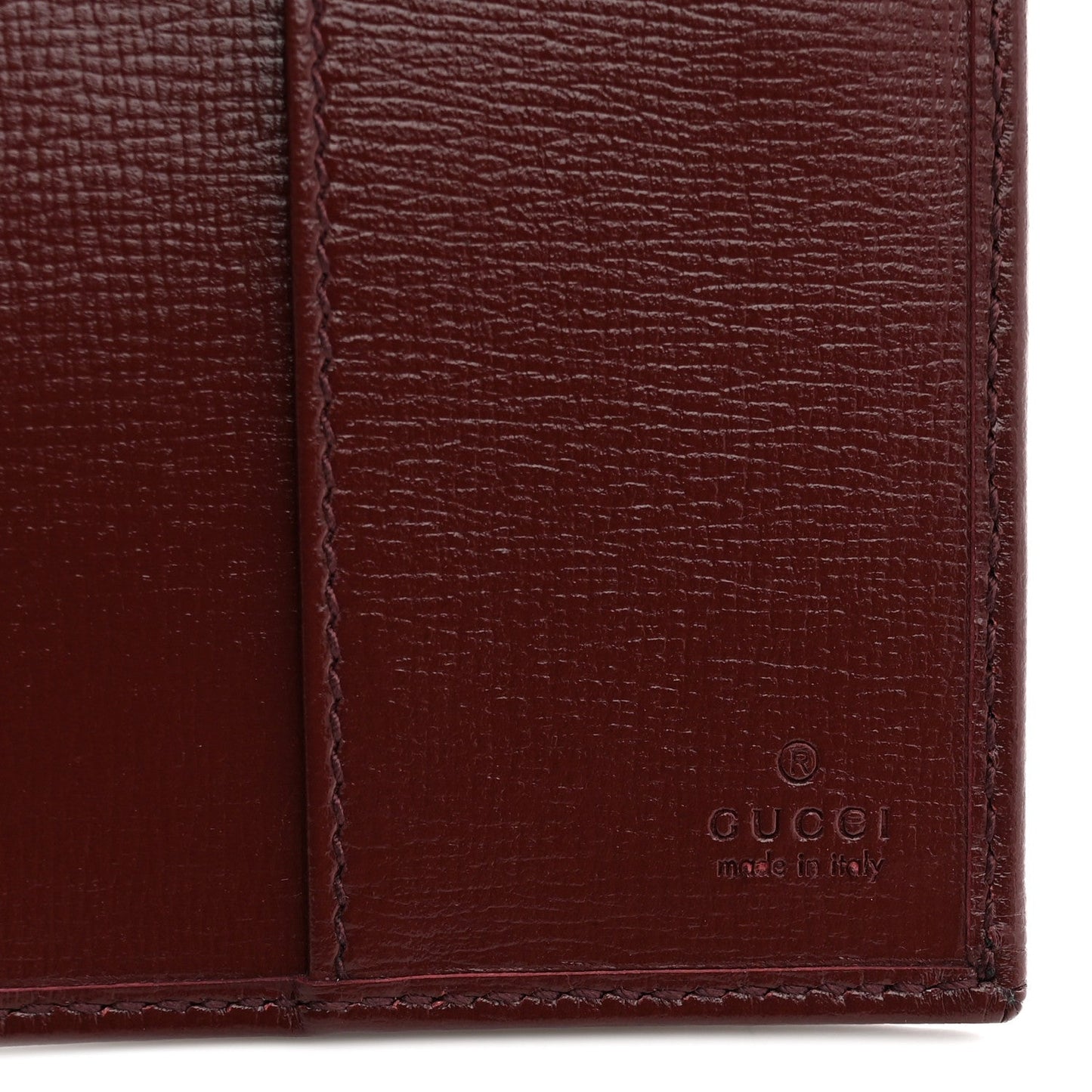 GG Supreme Monogram Azalea Calfskin Retro Interlocking G Passport Case Beige Red