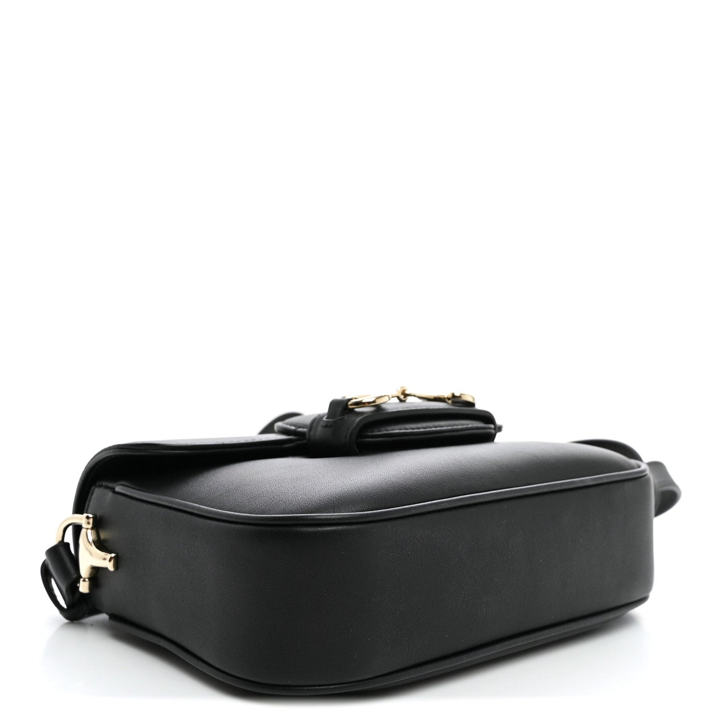 Arabella Calfskin Horsebit 1955 Shoulder Bag Black