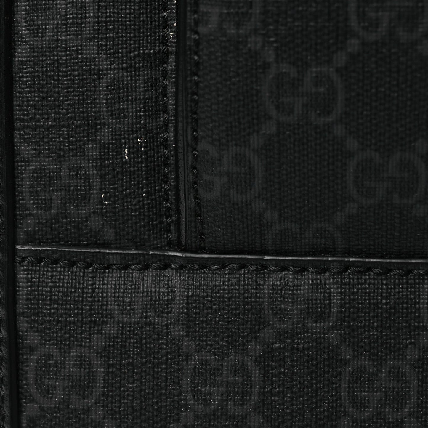 GG Supreme Monogram Four Wheel Suitcase Black Grey