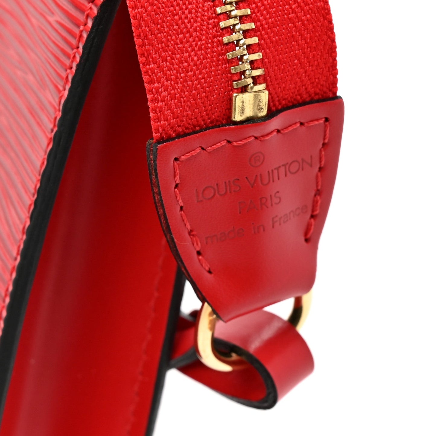 Epi Pochette Accessories 24 Castillan Red