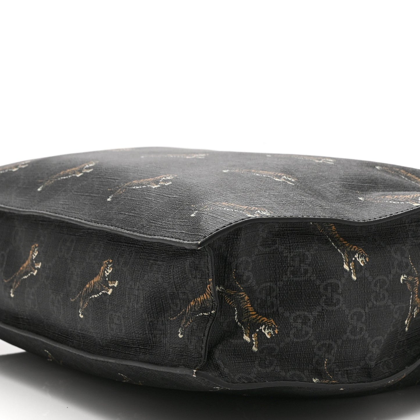 GG Supreme Monogram Tigers Web Vertical Tote Black Multicolor