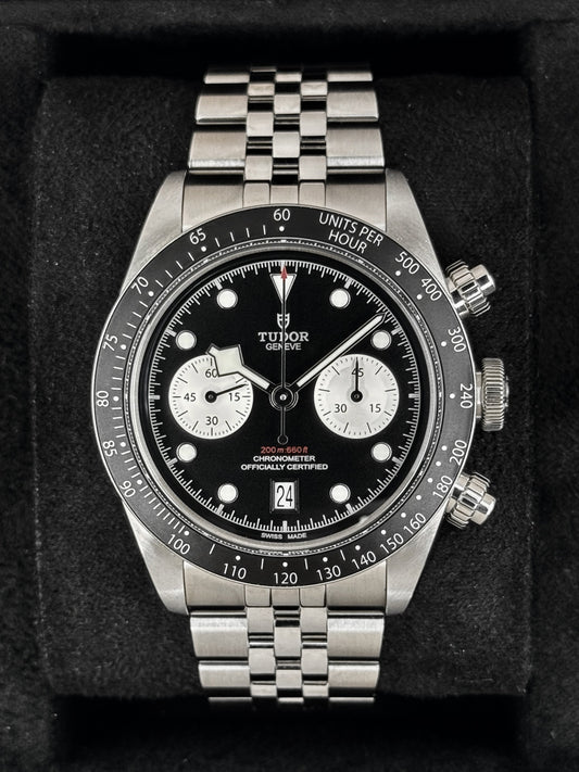 2025 Tudor Black Bay Chrono "Reverse Panda" 41mm 79360N Stainless Steel Black Dial