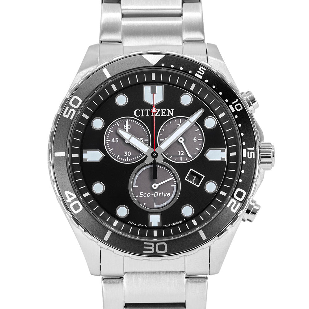 Citizen Men's AT2568-82E Sport Crono 43mm Eco-Drive