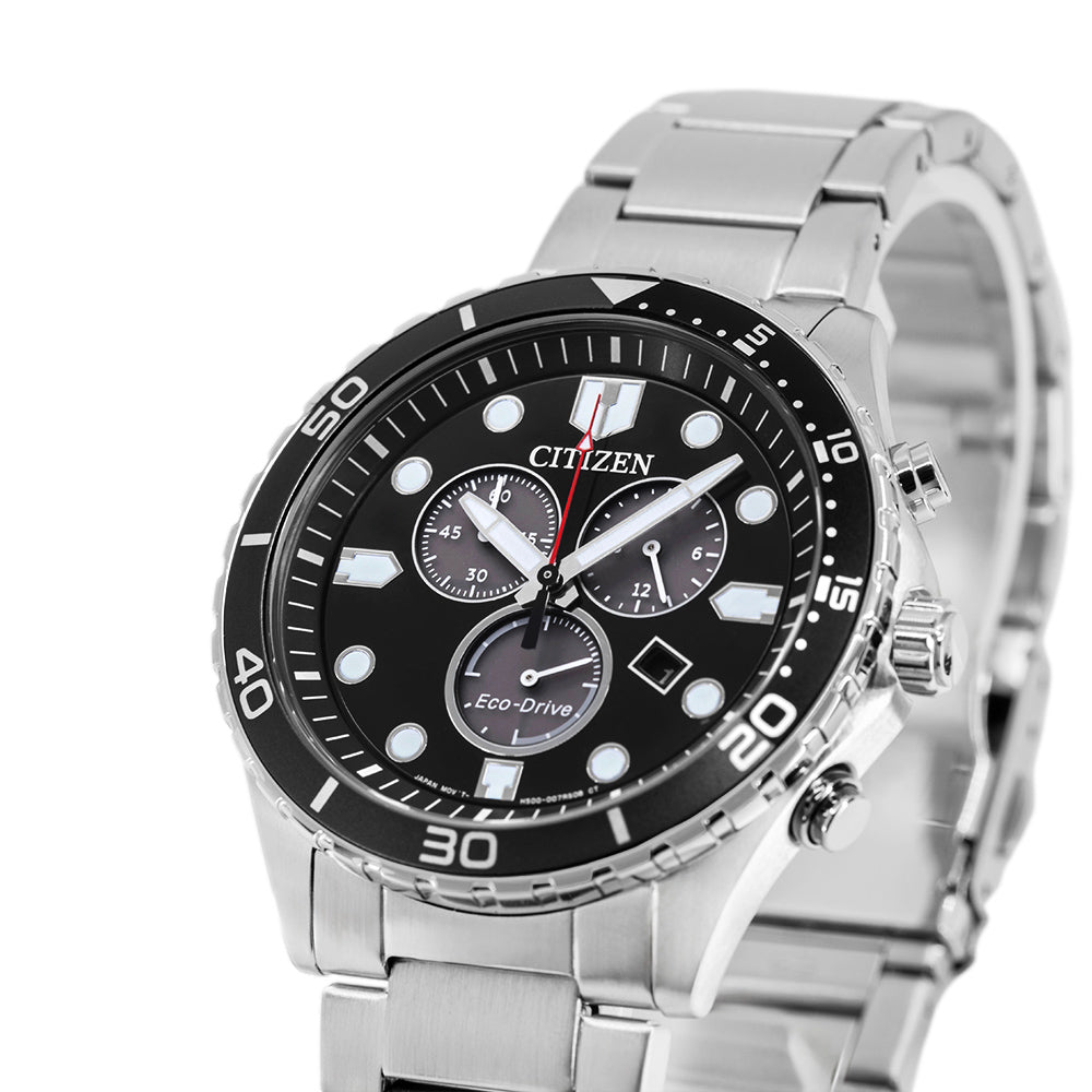 Citizen Men's AT2568-82E Sport Crono 43mm Eco-Drive