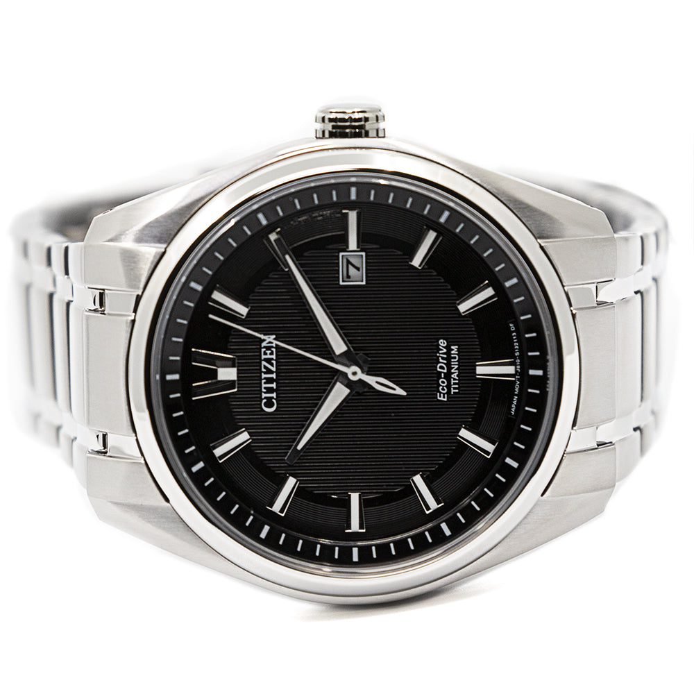 Citizen Mens AW1240-57E Super Titanium 1240 Black Dial