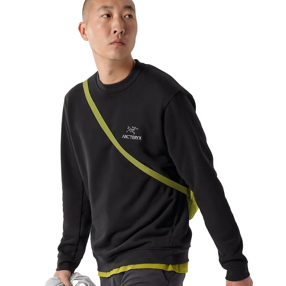 Men's Emblem Fleece Crew - Black