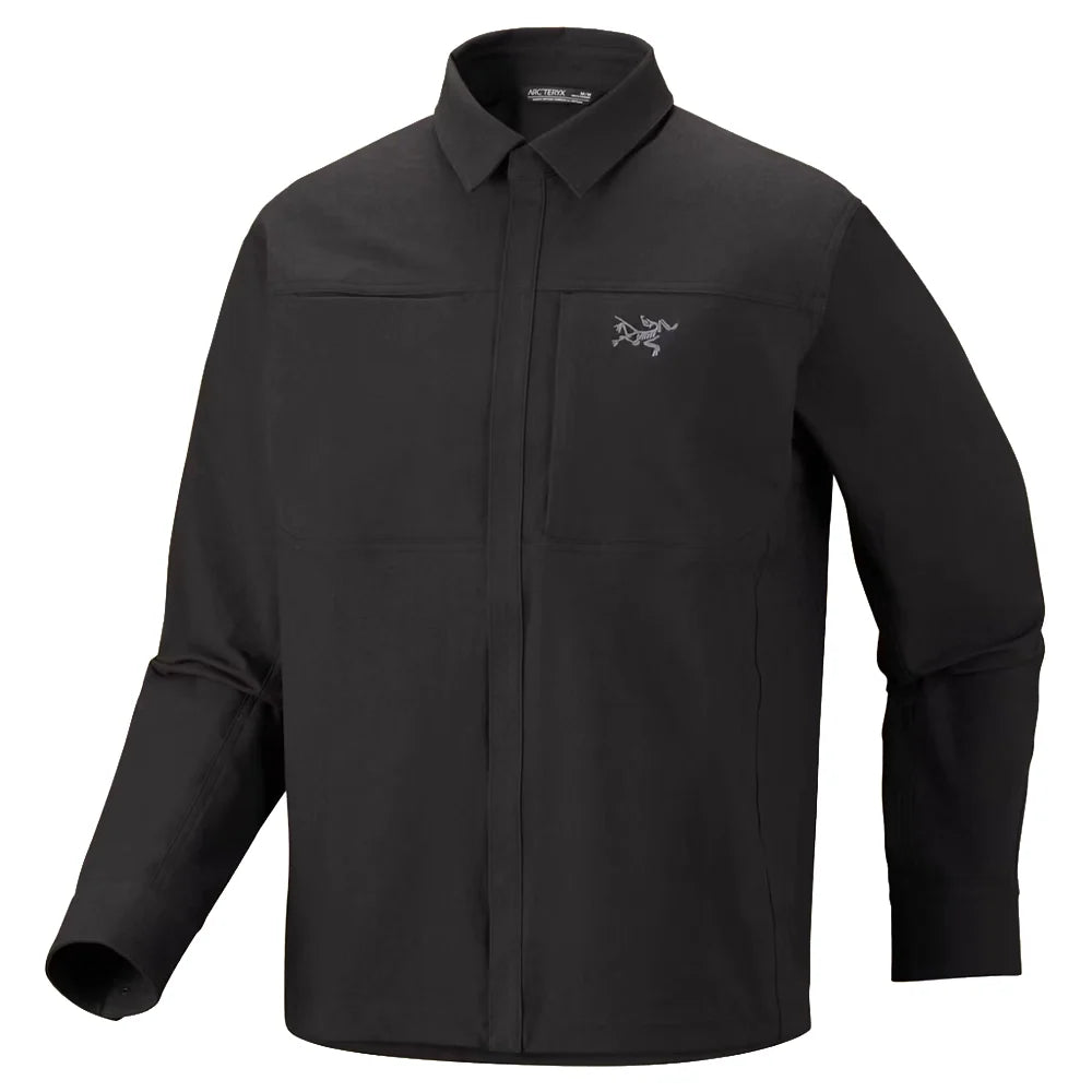 Men's Cronin Cotton Overshirt - Black