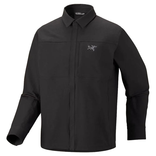 Men's Cronin Cotton Overshirt - Black