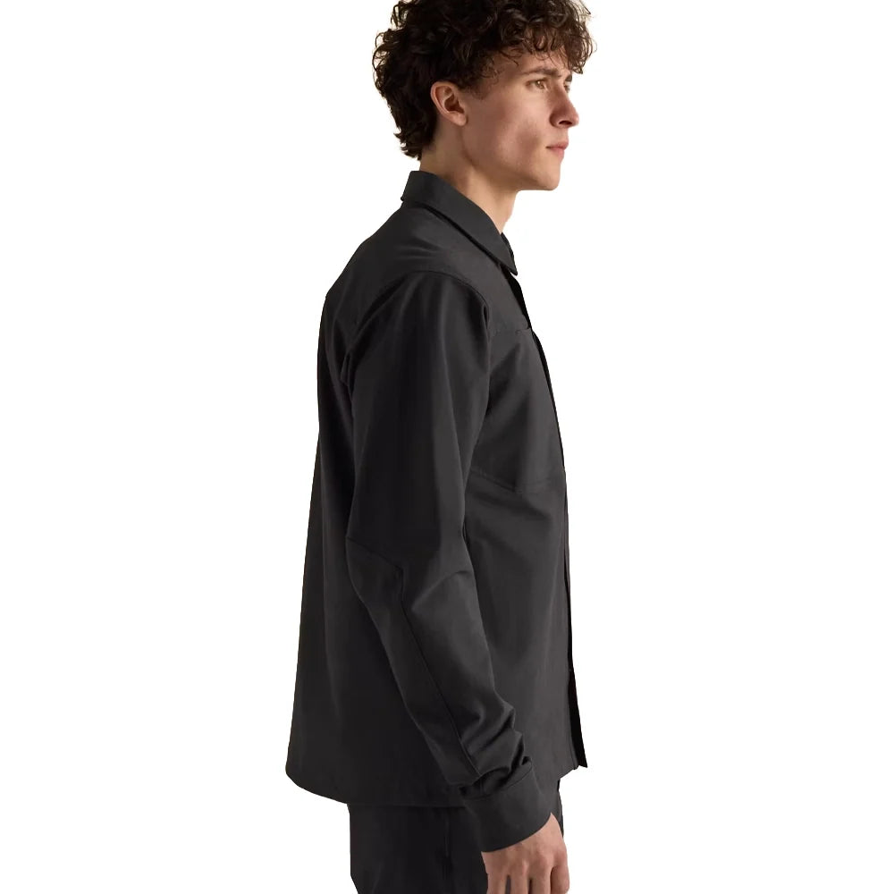 Men's Cronin Cotton Overshirt - Black