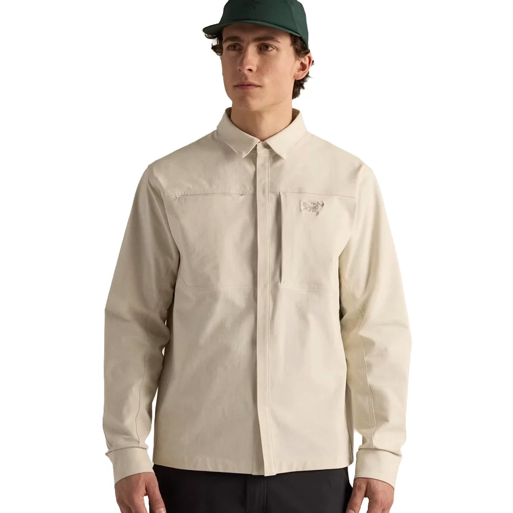 Men's Cronin Cotton Overshirt - Sea Salt
