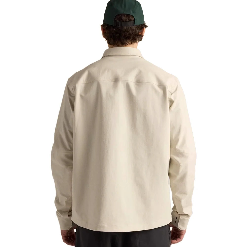 Men's Cronin Cotton Overshirt - Sea Salt