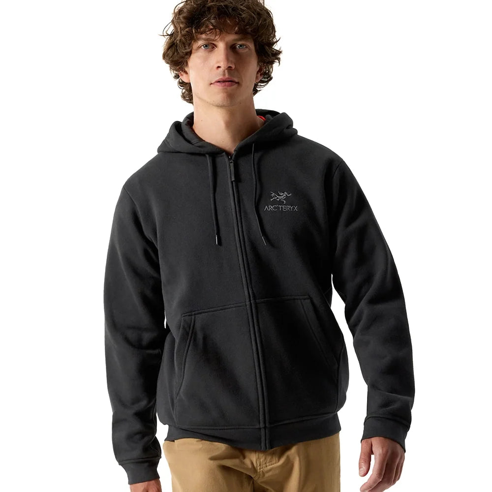 Men's Emblem Fleece Full-Zip Hoody - Black