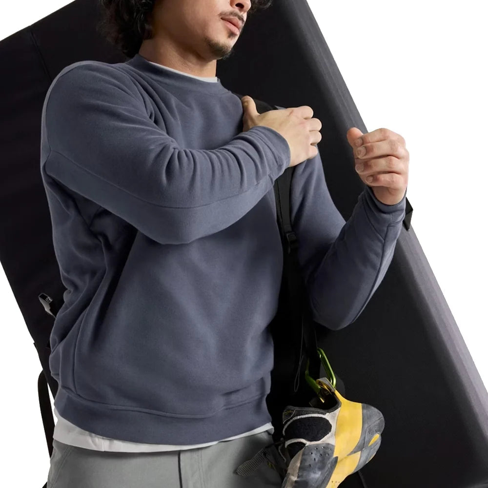 Men's Emblem Fleece Crew - Dark Stratus